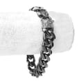 thumbnail image 6 of EOEMY Fashion 13/15mm 316L Stainless Steel Cuban Curb Chain Mens Bracelet Bangle 7-11"-9.5 Inch-13mm-Black, 6 of 7