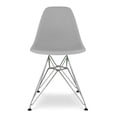 thumbnail image 2 of Aron Living Tower 17" Plastic and Chrome Steel Dining Chairs in Gray (Set of 2), 2 of 6