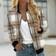 thumbnail image 1 of Ailaofu Womens Zip up Sweatshirt Jacket Stand Collar Hoodless Outerwear Casual Print Long Sleeve Bomber Coat with Pocket Fall, 1 of 5