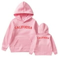 thumbnail image 5 of Girls Hoodie Long Sleeve Spring Letter California Print Hooded Sweatshirt(Big Boys), 5 of 5