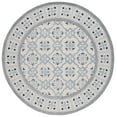 thumbnail image 2 of SAFAVIEH Bella Noelle Bordered Area Rug, Ivory/Blue, 7' x 7' Round, 2 of 11
