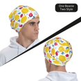 thumbnail image 6 of Fuzoiu Strawberry Lemon Print Winter Beanie Hat for Men & Women,Warm Knit Cap,Women Windproof Watch Hat,Knit Warm Unisex Beanie, 6 of 7