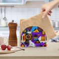 thumbnail image 2 of Yayeee Napkin Holder for Table Set of 2 Kitchen Paper Tissue Organization, Purple Simple Triangles, 2 of 8