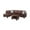 Dark Brown, variant on Bowery Hill L-shaped Brown Microfiber Couch with Ottoman (Pillows Included)