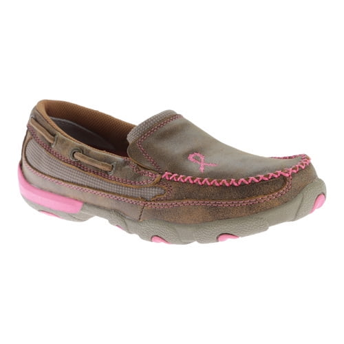 twisted x women's driving mocs slip on