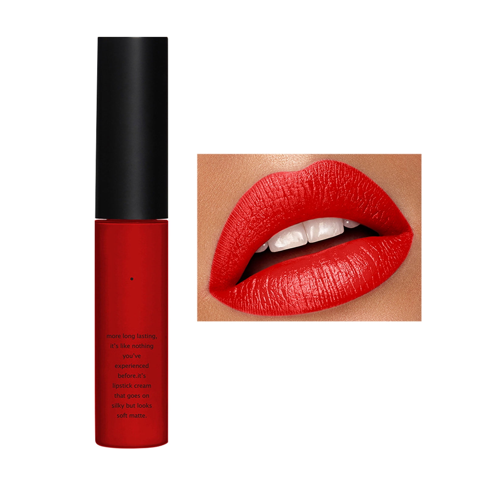 Feiboyy Lipstick With Lip Makeup Velvet Long Lasting High Pigment Waterproof Lip Gloss Girl