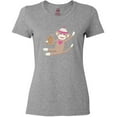 thumbnail image 3 of Inktastic Sock Monkey Gingerbread Women's T-Shirt, 3 of 5