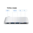 thumbnail image 3 of EeaseCA Type-C USB 3.0 5 in 1 Combo Hub Adapter Charging Data Sync Reader for (Grey), 3 of 3