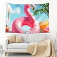 thumbnail image 3 of Xecao Tropical Flamingo Pool Float Print Tapestry, Wall Hanging Room Funny Decor, Backdrop Room Decor for Bedroom Living Room dormitory, 3 of 8