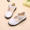 thumbnail image 4 of Tao Tao Toddler Girls Dress Shoes Ballerina Ballet Flats For Little Girls Party School Wedding Uniform Princess Dress Shoes White 3 Years, 4 of 8
