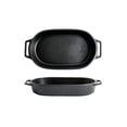 thumbnail image 1 of Oven Special Dish Double Ear Ceramic Baking Dish Cheese Baked Rice Plate Creative Commercial Microwave Baking Dish, 1 of 6