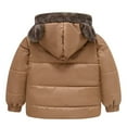 thumbnail image 4 of Toddler Boys Coats & Jackets Autumn Winter Solid Hooded Thick Warm Boys Outdoor Jackets & Outerwear Holiday Wear, 4 of 8