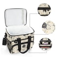 thumbnail image 6 of FORMRS Insulated Cooler Bag 24 Cans Capacity Soft Leakproof Lunch Box with Side Pockets, Small Black Flowers, 6 of 7