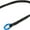 Black-90 cm, variant on 90 cm Tree Climbing Cambium Saver Loop Belt Sling Retrievable Anchor, Tree Arborist Friction Saver, Red and Blue Rings