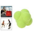 thumbnail image 4 of LOVIVER Balles de Réaction Rebondissantes pour Réflexe d'Agilité, Entraînement de Coordination, Balle Hexagonale pour Baseball Basketball Boxe Soccer Football Jaune, 4 of 8