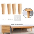 thumbnail image 4 of 4 Uds patas de muebles de maciza, patas de gabinetes, reemplazo de patas de , patas de muebles para sofá/salón/silla/escritorio/patas de 18 cm Gloria Patas de repuesto para sofá, 4 of 9
