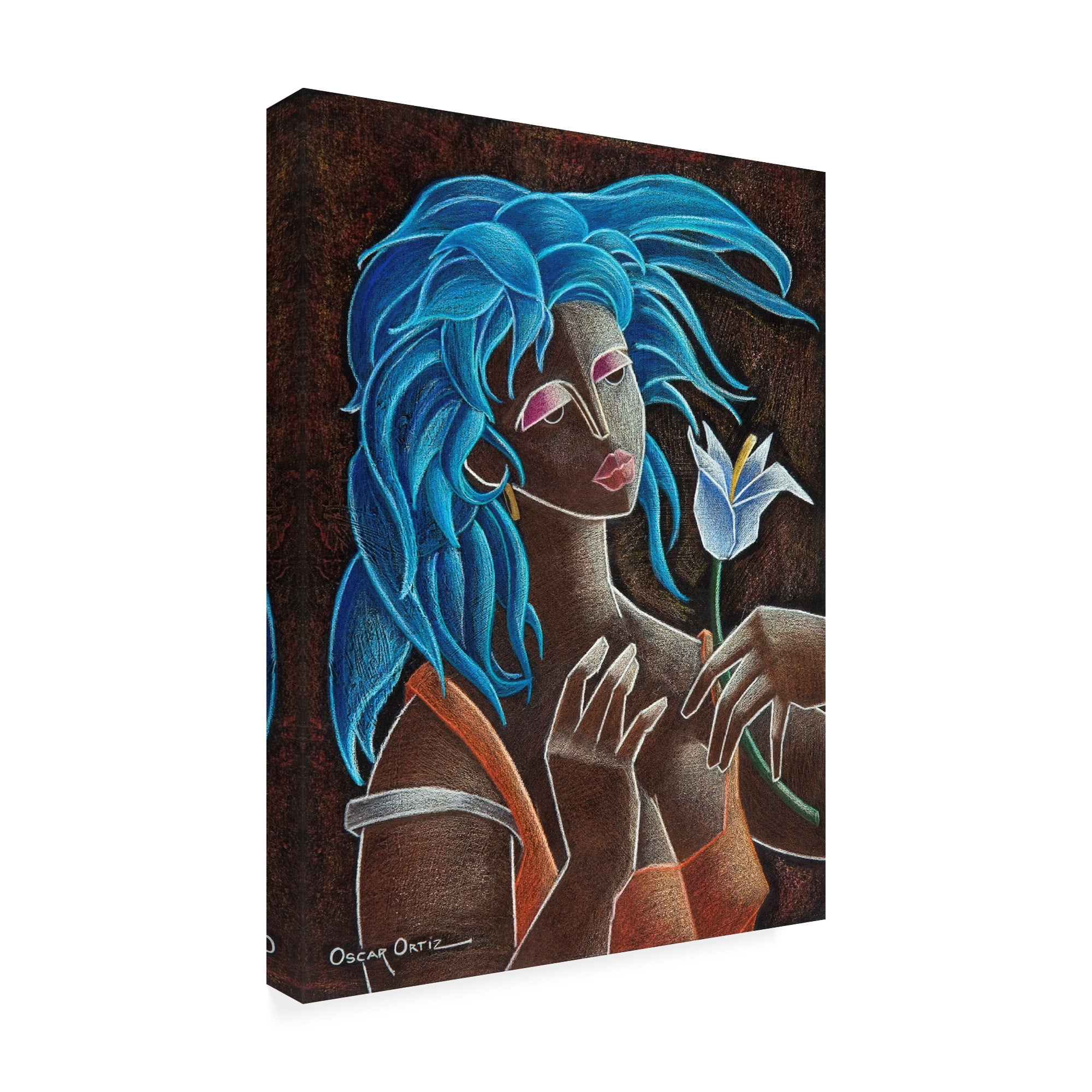 Trademark Fine Art 'Flower And Wind' Canvas Art by Oscar Ortiz