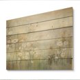 thumbnail image 2 of Designart "Green Beige peaceful Meadows II" Abstract Botanicals Print on Natural Pine Wood, 2 of 5