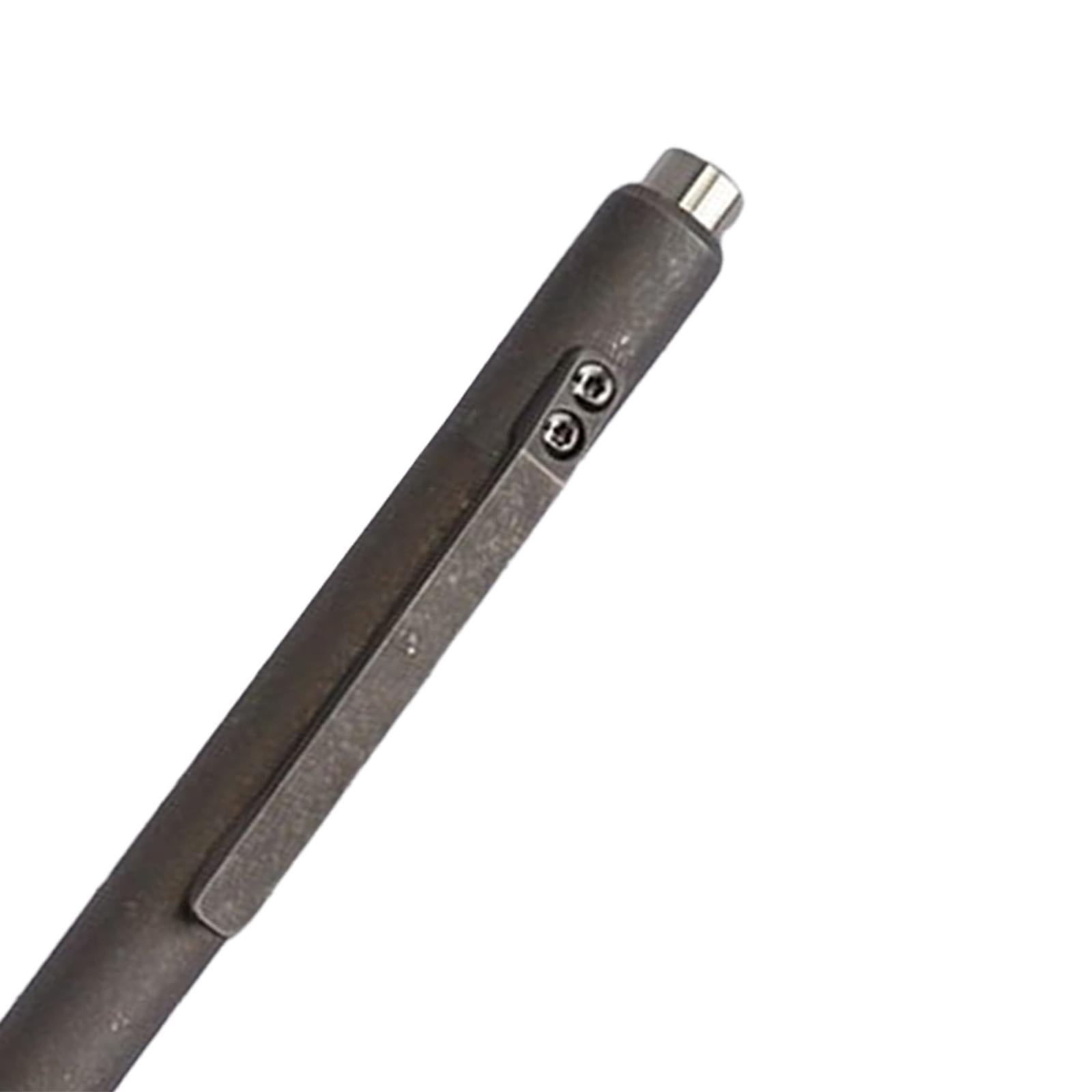 Retractable Ballpoint Pen Titanium Alloy Replaceable Pen Refill Pen Portable Pocket Ink Gift Action Pen for C