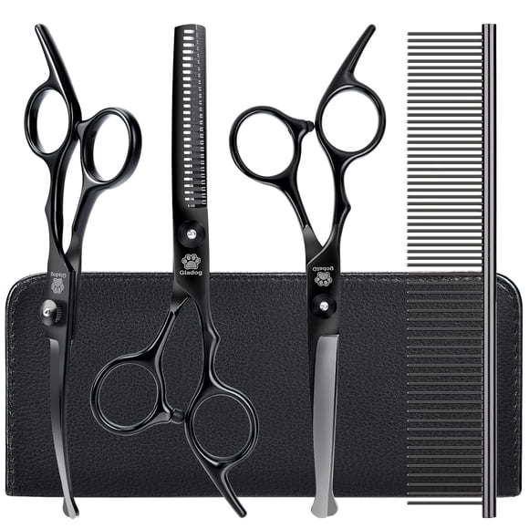 Kit de tijeras de peluquería canina GLADOG 5 en 1 de acero inoxidable