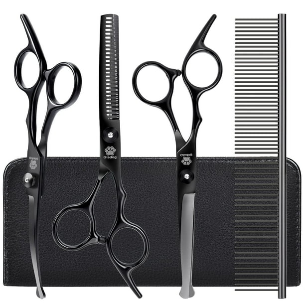 Kit de tijeras de peluquería canina GLADOG 5 en 1 de acero inoxidable