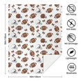 thumbnail image 5 of Football Helmet Brown Pattern Soft Sherpa Fleece Throw Blanket, Warm Cozy Plush Blanket for Sofa Bed Couch, All Season, 40"x50", 5 of 5