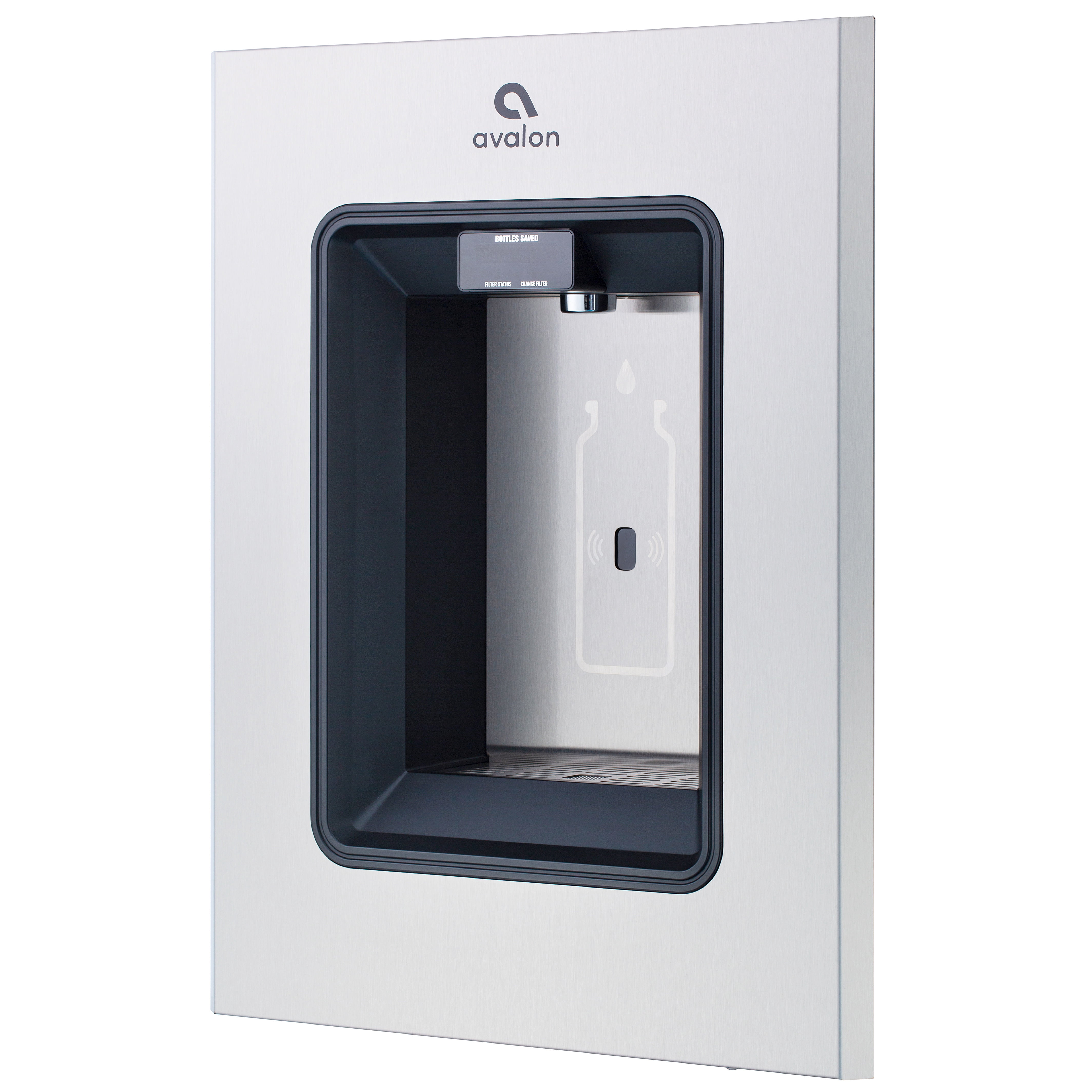 Avalon In-Wall Bottle Filler, Sensor Dispensing, Self Cleaning, Digital Bottle Counter Display, Dual Filtration, Wifi Enabled, UL Listed