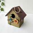 thumbnail image 1 of Wooden Bird Feeder Courtyard Villa Balcony Hanging Rainproof Bird Feeder, 1 of 3