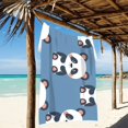 thumbnail image 2 of Cute Panda Beach Towel Camping Towel Microfiber Oversized 37" x 74" Absorbent for Seaside Camping Swimming Fitness, 2 of 5