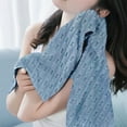 thumbnail image 4 of Coral Fleece Velvet Bath Towel - Ultra Soft & Anti-Pilling (13.8x29.5in / 35x75cm) - Super Absorbent, Quick-Dry for Sensitive Skin, Multiple Colors Blue, 4 of 5