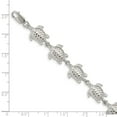 thumbnail image 3 of Sterling Silver Sea Turtles Bracelet, 3 of 4