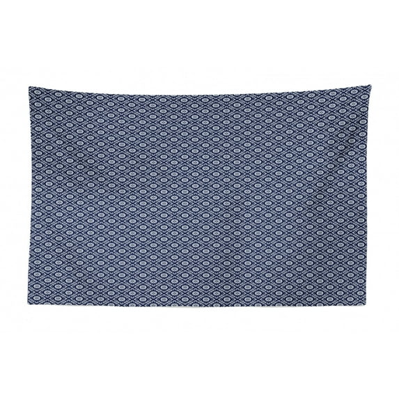 Abstract Tapestry, Repetitive Diagonal Flowers Print on Pastel Tone Backdrop, Fabric Wall Hanging Decor for Bedroom Living Room Dorm, 2 Sizes, Charcoal Grey Almond, by Ambesonne