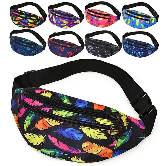 Stylago Women Fashion Fanny Pack for Men Women Sports Waist Bag Travel Chest Bags College Students Outdoor Shoulder Packs Black