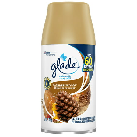 Glade Automatic Spray Refill Cashmere Woods, Fits in Holder For Up to 60 Days of Freshness, 6.2 oz, 1