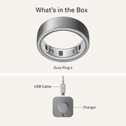 Oura Ring 4, Brushed Silver, Size 6, Smart Wearable, Sleep, Fitness & Heart Rate Tracker, 8-Day Battery (Size Before You Buy)