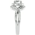 thumbnail image 2 of Pompeii 1 1/2Ct Diamond & Moissanite Halo Engagement Ring in 10k Gold (G/H,I3), 2 of 5