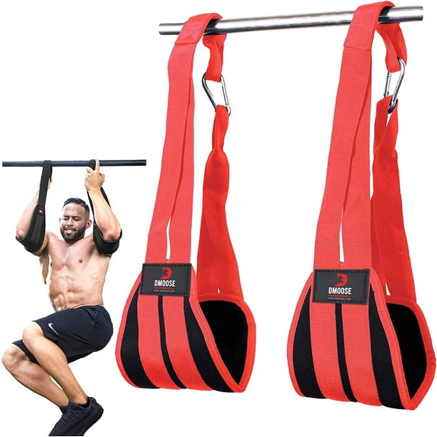 DMoose Fitness Hanging Ab Straps for Abdominal Muscle Building & Core  Strength Training 