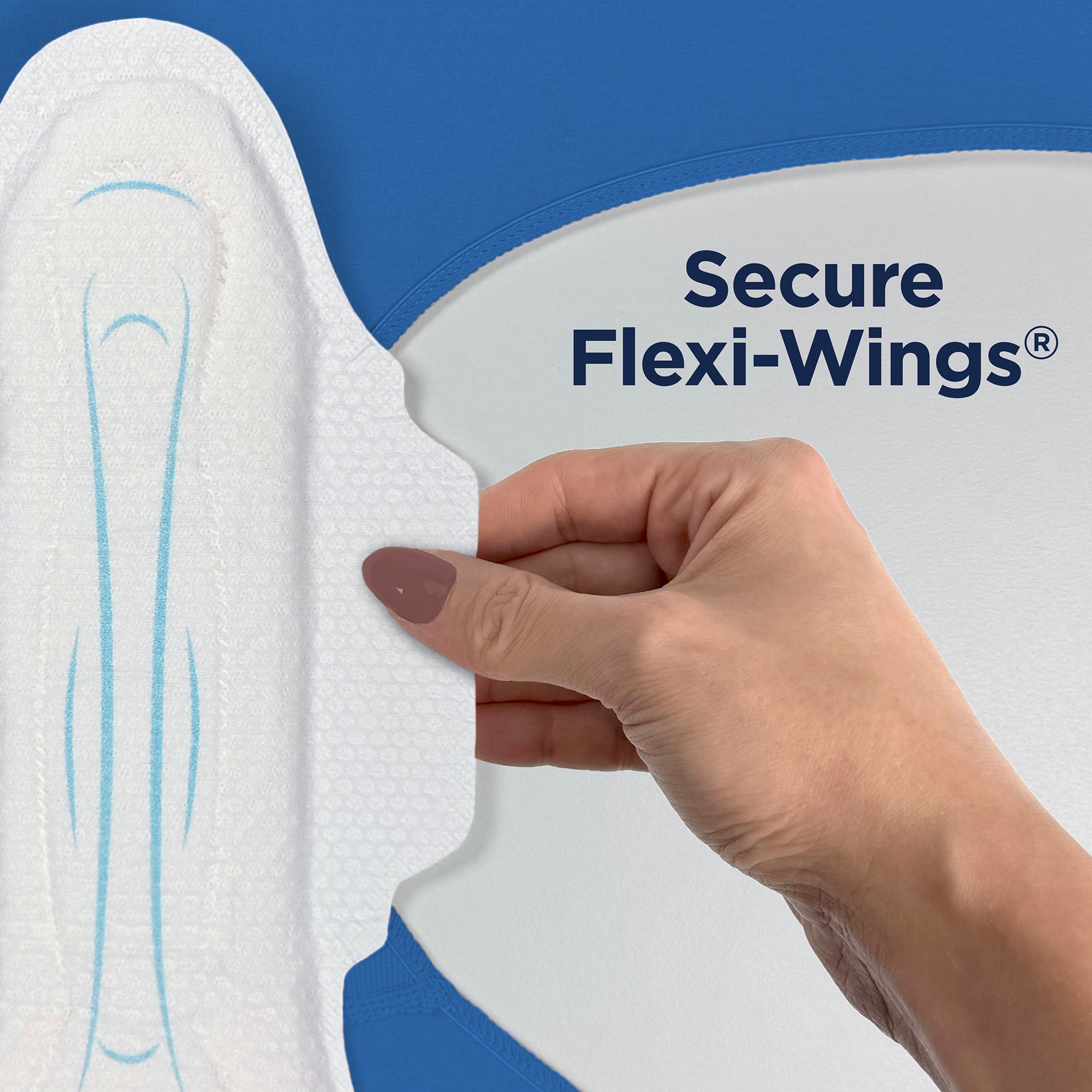 Equate Overnight Maxi Pads with Flexi-Wings, Overnight Absorbency, Size 4, 26 Count