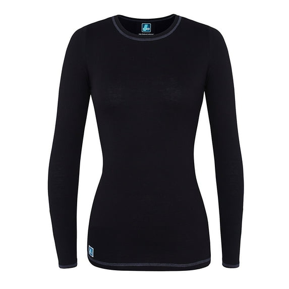 Adar Womens Comfort Long Sleeve Fitted T-Shirt Underscrub Tee