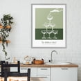 thumbnail image 2 of Stupell Industries Green Champagne Tower Gray Framed Giclee Art design by Lettered and Lined, 30 x 24, 2 of 8
