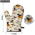 thumbnail image 6 of Cute Oven Mitts,Halloween Black Cats and Pumpkins Oven Mitt 2-Pack Set,Kitchen Gloves for Oven,Heat Resistant Oven Mitts 7.7"x12", 6 of 7