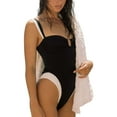 thumbnail image 1 of Monokini pour Femmes à Blocs de Couleur avec Soutien-Gorge en U Bikini, 1 of 6