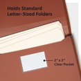 thumbnail image 5 of Smead Tuff Heavy Duty Reinforced Expanding Wallet with Button & String Closure Letter Redrope, 5 of 6