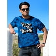 thumbnail image 2 of Know Your Worth Retro Style. Tie Dye Crystal Men -Image by Shutterstock, Male XX-Large, 2 of 4