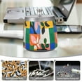 thumbnail image 6 of Yayeee Ashtray with Lid for Cigarette Smokeless Stainless Steel Home Ash Holder, Abstract Plants, 6 of 7