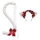 thumbnail image 4 of Conjunto de diadema y cola Fernando Accesorios para disfraces decoración para niños y adultos tocado Cosplay orejas de animales regalo cola de gato dis Blanco Rosa Rojo, 4 of 7