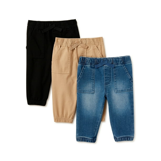 Garanimals Baby Boy Woven Pants, 3Pack