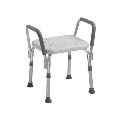 Drive Medical Knock Down Bath Bench with Padded Arms