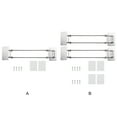 thumbnail image 3 of Transemion Barre de Rangement d'Angle pour Douche en Acier Inoxydable RV Rangement d'Angle pour Douche RV 2 Ensembles 1 Ensemble, 3 of 6