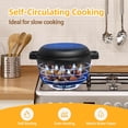 thumbnail image 7 of Pre-Seasoned Cast Iron Dutch Oven Pot with Skillet Lid, 5 Qt Bread Dutch Oven Includes Proofing Basket Sourdough Starter Kit for Bread Baking, Camping, Frying and Braising, 7 of 7